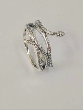 Pandora "Swirling Snake" Ring. Sterling Silver 925, size: 58 / 8.5